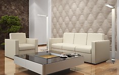 Офисный диван Симпл трёхместный, двухместный, кресло